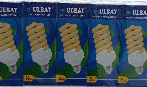 ULBAY SARI TASARRUFLU AMPUL 26W  PK:5  KL:50